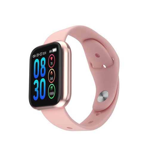 K6 Smart Watch IP67 Waterproof Fashion Sports Smartwatch Heart Rate Sport Reminder Bluetooth Smart Bracelet color : Pink