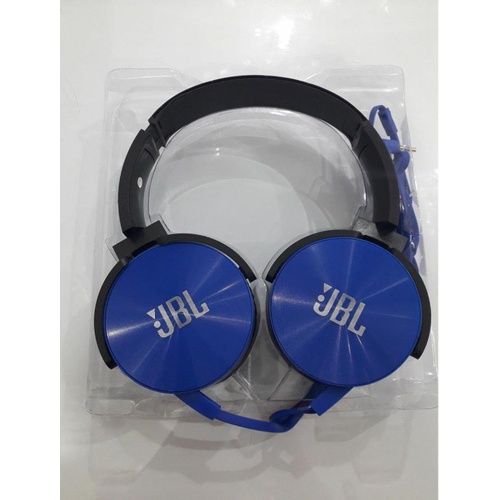 JBL XB-450 with 3.5mm headphone jack On-Ear Headphones color : Blue
