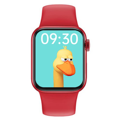 2021 HW12 Full Screen Smart Watch 44MM 40MM Women Men Smartwatch with password Split Screen Bluetooth PK color : Red