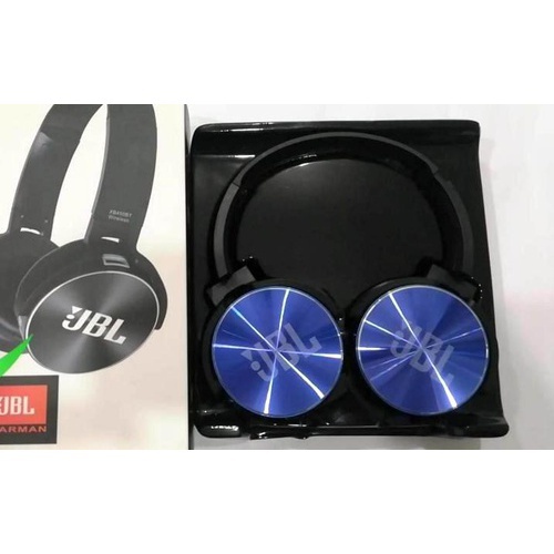 JBL 450BT Wireless On-Ear Headphones with Built-in Remote and Microphone color : Blue