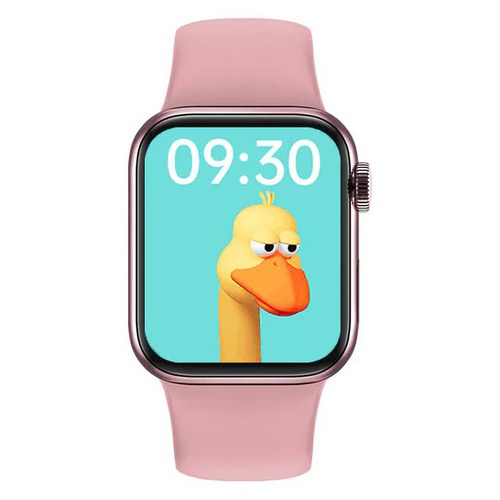 2021 HW12 Full Screen Smart Watch 44MM 40MM Women Men Smartwatch with password Split Screen Bluetooth PK color : Pink