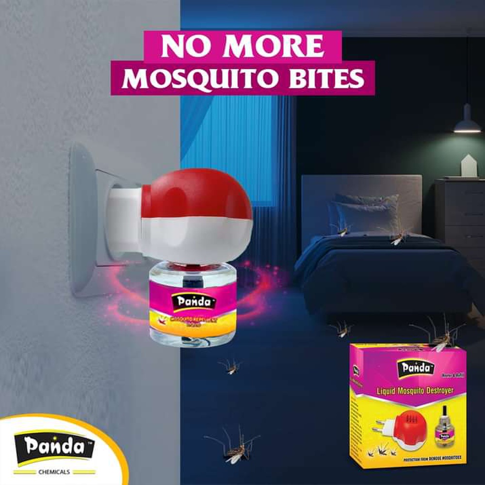 Panda Electric Mosquito Destroyer Machine Set - Refill (45ml) Included