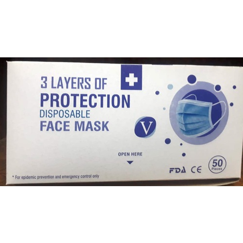 Disposable Face Mask 3 layers of protection
