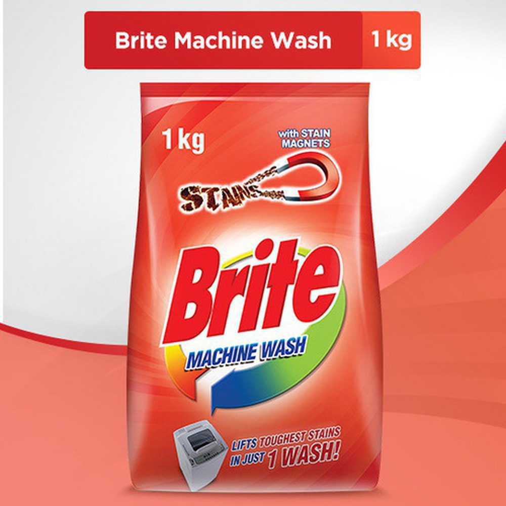 Brite Machine Wash 1kg - Detergent Washing Powder