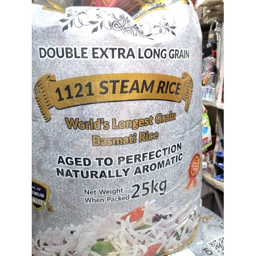 Double Extra Long Grain 1121 Steam Rice Basmati