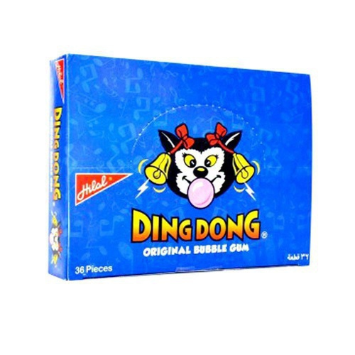 DING DONG Original Bubble Gum Halal (36p) x 3 Boxes