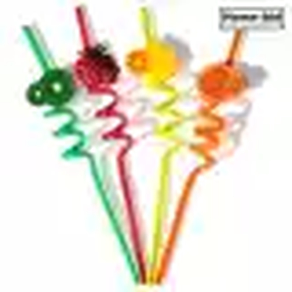 Telly Pack up 4 Colorful Plastic Art Drinking Fruit Straw For Wedding / Party / Birthday / Decoration / Art / straws / plastic / straw