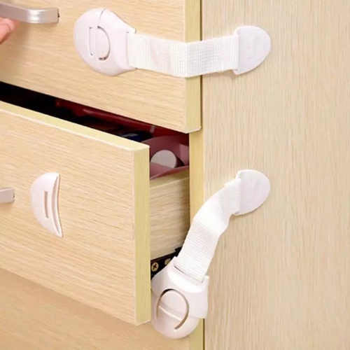 Telly Plastic Locks for Drawers, Doors, Cabinets, Cupboards & Window lock For children Safety