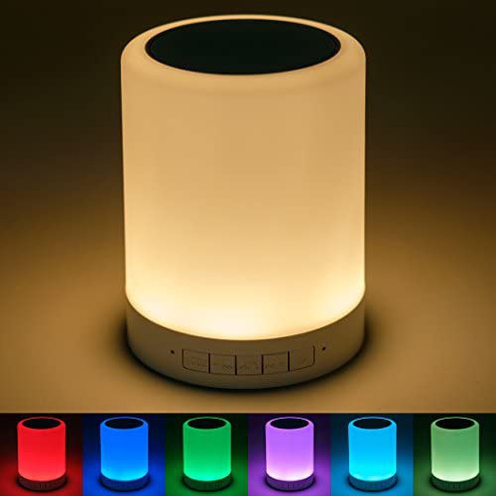 Telly Portable Rechargeable Bluetooth Touch Dimming LED Light Speaker