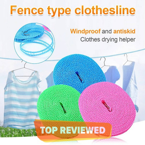 Telly Plastic Cloth Hanging Rope Clothesline - 5 Meters