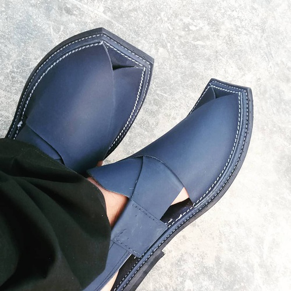 Peshawari Chapal Blue