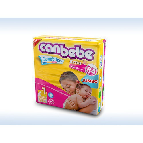 Canbebe Jumbo newborn diapers pampers 84 Pieces Size 1 , 2-5 Kg