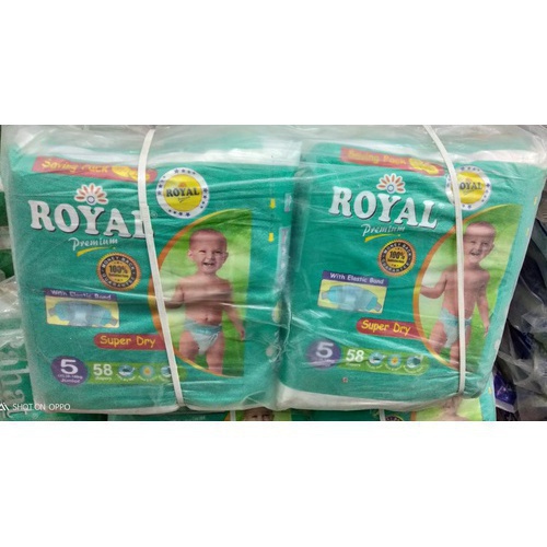 Royal Premium diapers pampers XL Junior Size Full Pack 58 Pampers Number 5