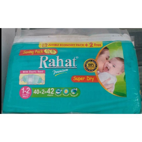 Rahat Premium diapers pampers Mini Size 1-2 Full Pack 42 Pampers
