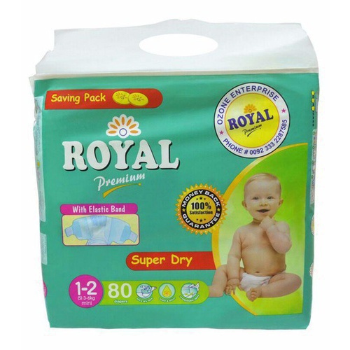 Royal Premium diapers pampers S mini Size Full Pack 80 Pampers Number 1-2