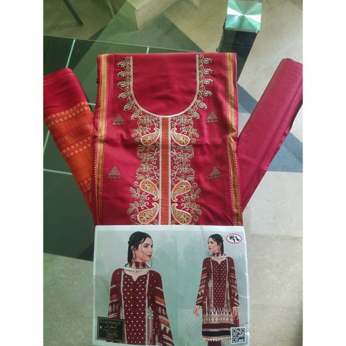 Lyallpur Fabrics color : Red